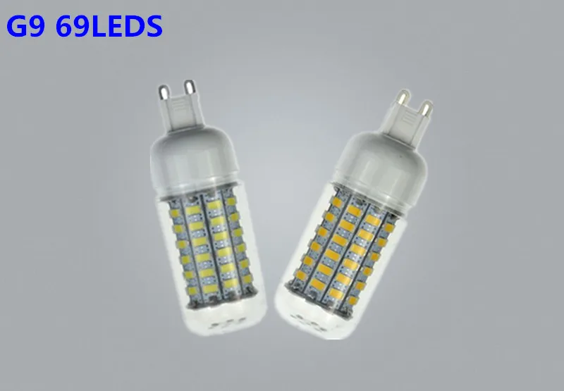 10X Bombillas E27 E14 G9 GU10 B22 lamparas AC 220 В 110 светодиодная кукурузная лампа 69 светодиодов 5730 SMD