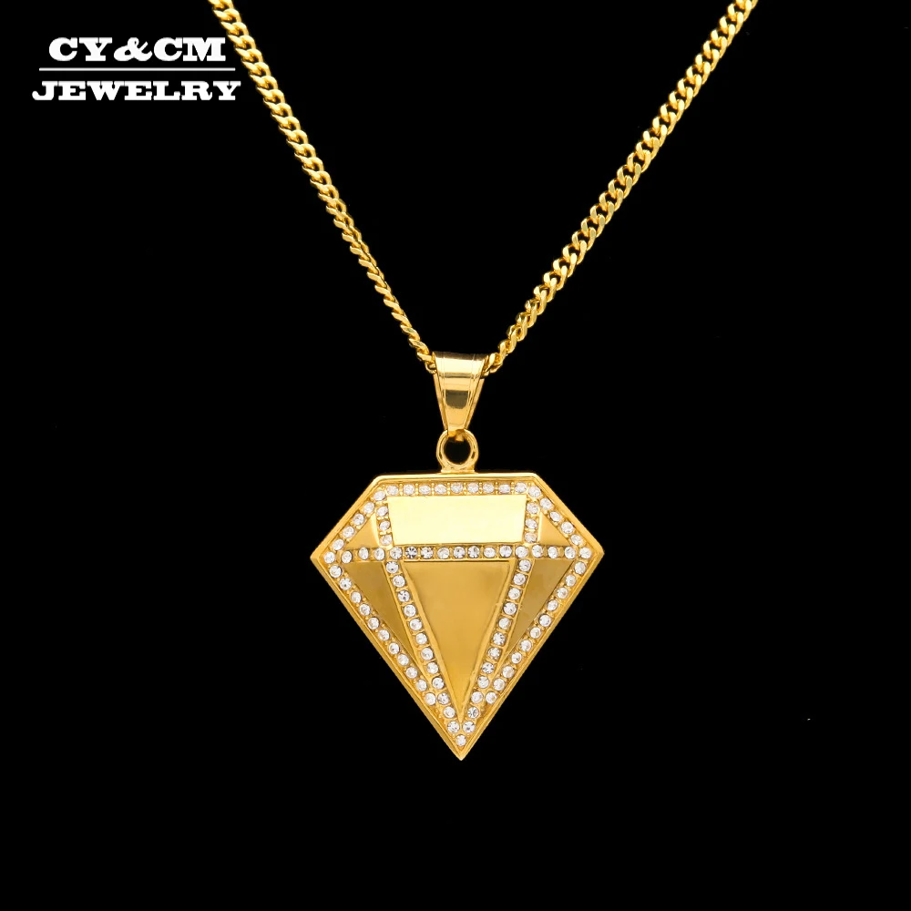 CY & CM Модные мужские и женские подвески с искусственными бриллиантами хип хоп