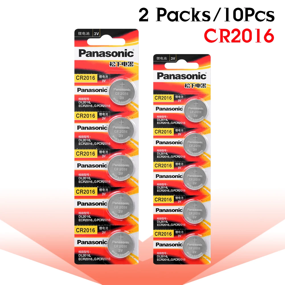 10 шт. PANASONIC CR2016 часы 3 в кнопка батареи Li-Po литиевая батарея управления игрушечный автомобиль батарея для игрушек