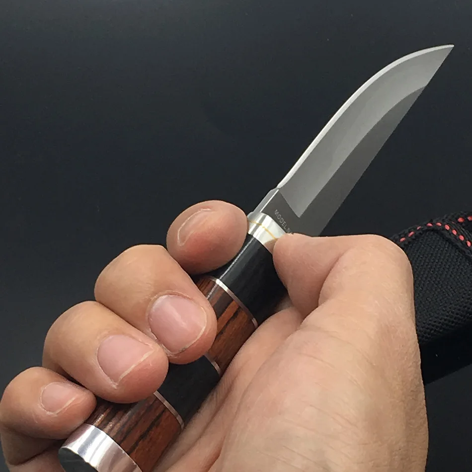 Острые высококачественные Портативные Ножи с деревянной ручкой для кемпинга
