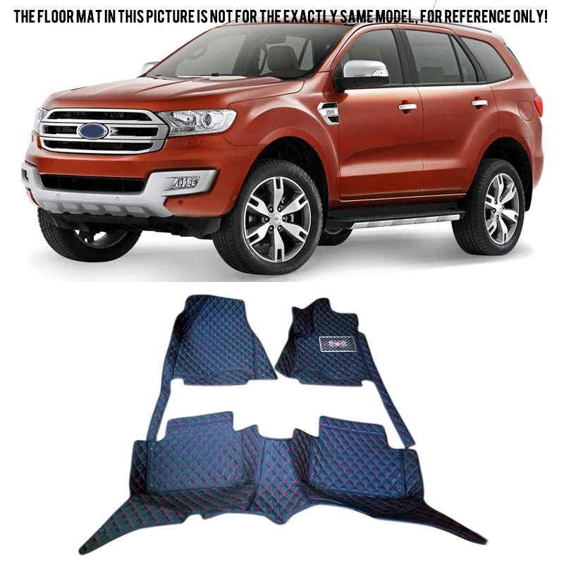 Подходит только для 7 сидений! 1 комплект кожаный коврик салона автомобиля Ford EVEREST