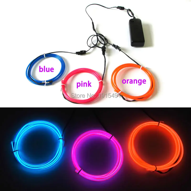 

Colorful Party Cheering Favors 3pcs 1Meter Light Up Thread Birthday Party Lights Neon EL Cable Rope Cartoon Shape By Handcraft