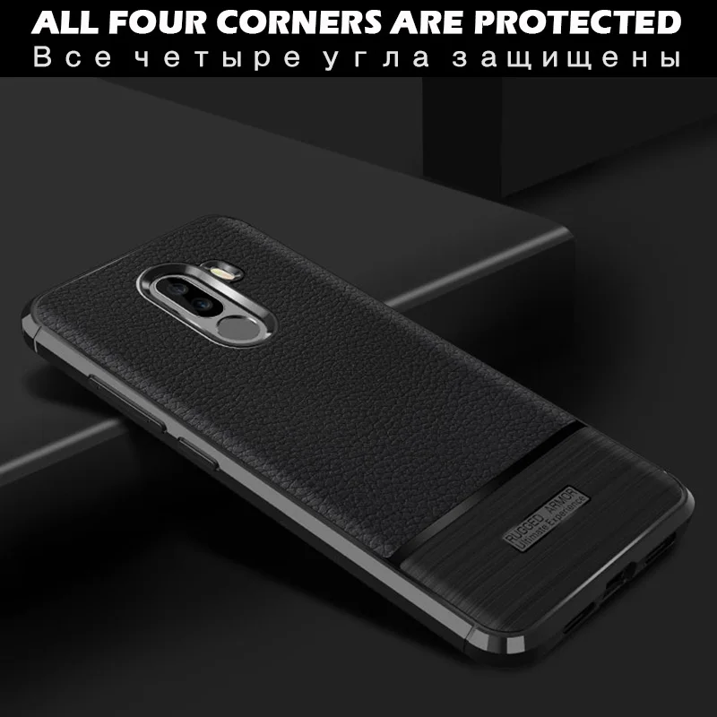 Мягкий чехол JONSNOW для Xiaomi Pocophone F1 защитный ударопрочный из ТПУ телефона Global Version Capa