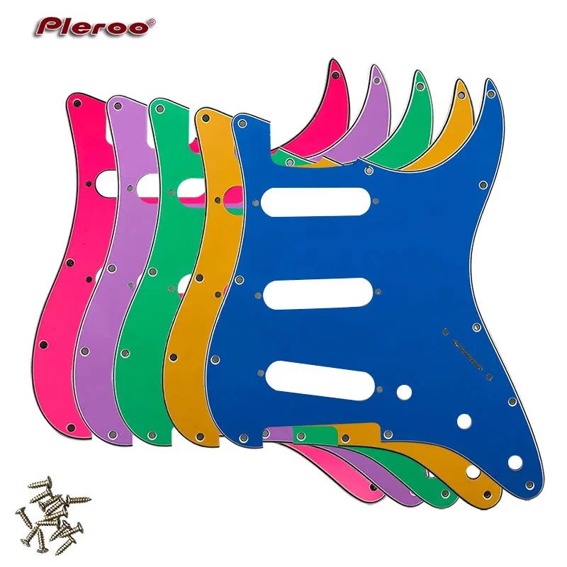 Pleroo Custom Guitar pickgaurd-для 72 ✑ винтовых отверстий стандартных St накладка на гитару SSS