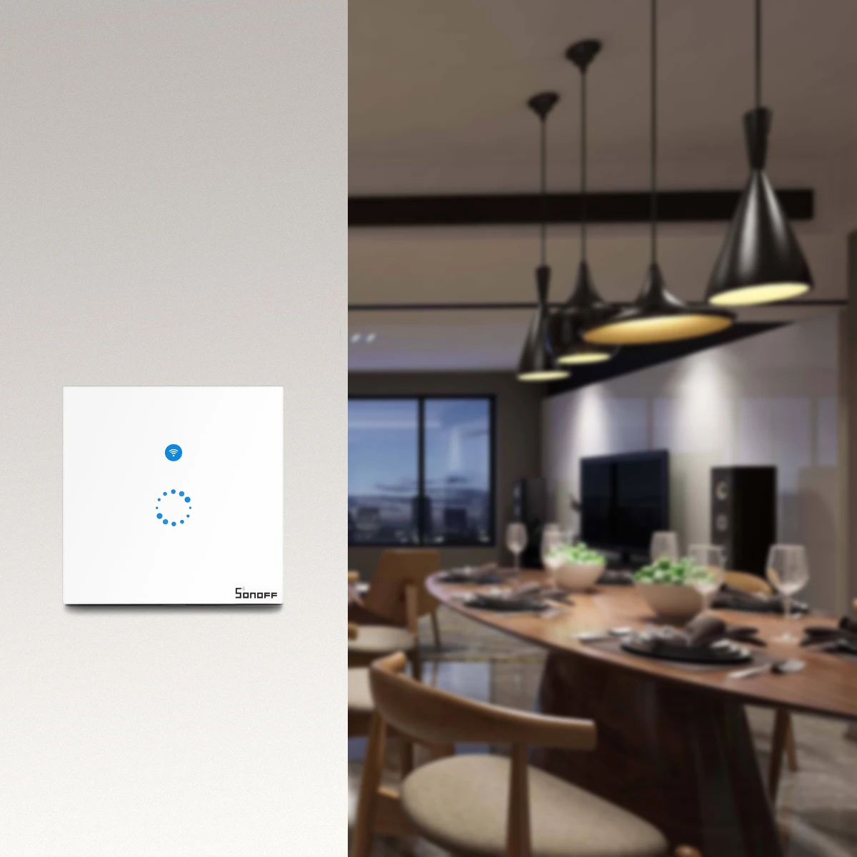 Sonoff сенсорный переключатель Wi Fi Беспроводные интеллектуальные Настенные