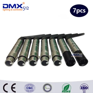 7 шт.лот DHL Бесплатная доставка 5 контактов 2,4G DMX512 DFi беспроводной передатчик и приемник Управление освещением Вечерние