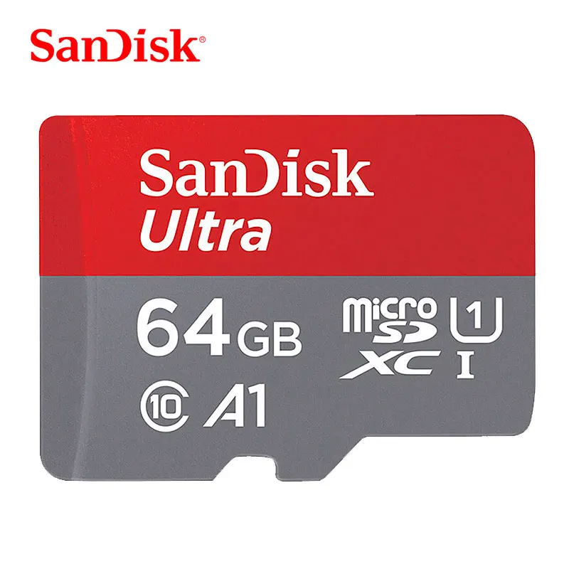 Двойной Флеш-накопитель SanDisk 32GB MicroSD карты памяти на 16 Гб 64 Гб 128 ГБ TF Карта U1 A1 Class10 UHS-I 200 ГБ 256 ГБ SDHC/SDXC карт для смартфона 100 МБ/с