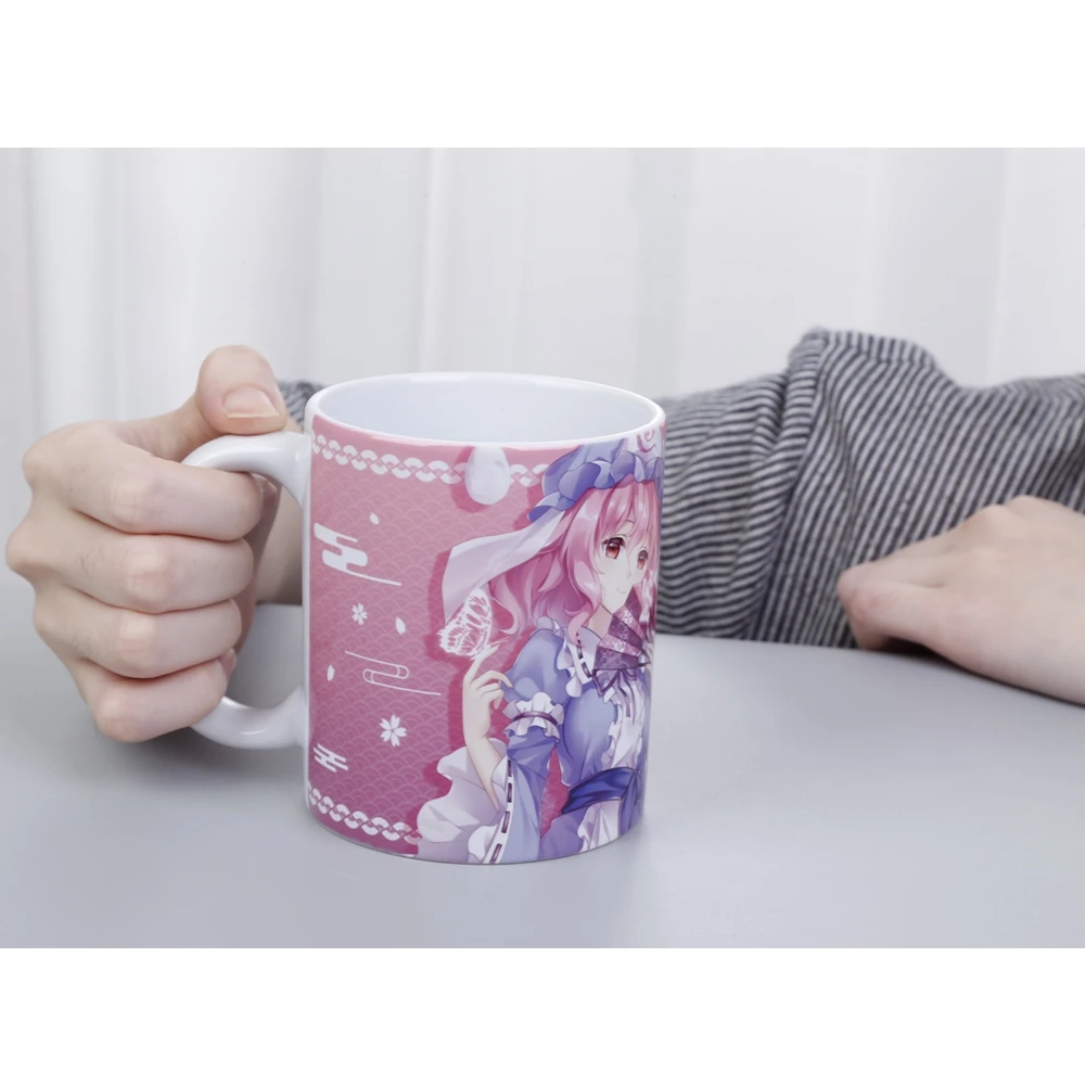 Аниме JK TouHou Project Saigyouji Yuyuko Hakurei Reimu Cirno Косплей кружка керамический ежедневный