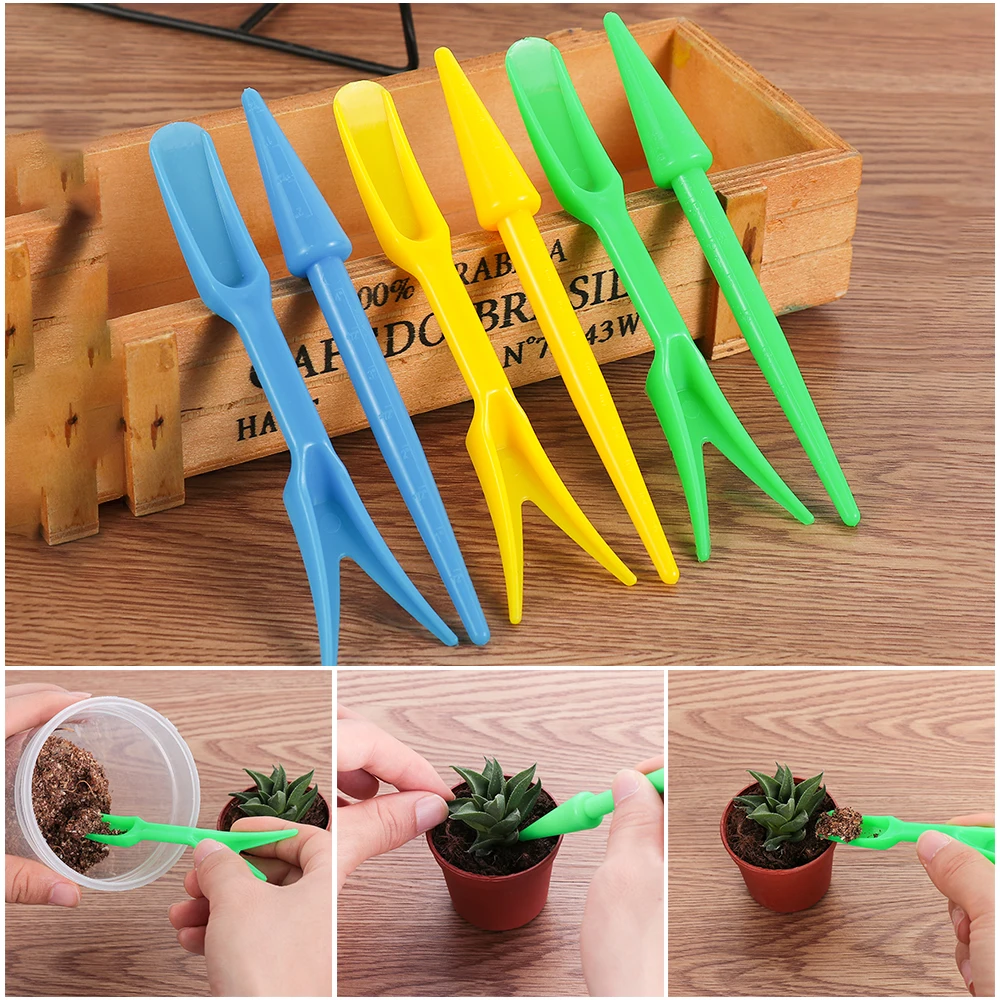 Hot Sell 2pcs/set Transplanting Device Planters Seedling Plant Digging Tool Set for Seedling Garden Bonsai Fertilizer Drilling