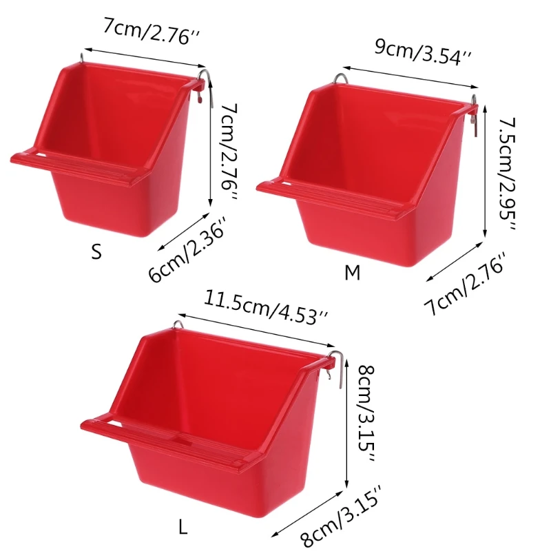 

Plastic Feeder Bowl Water Drinking Device Bird Parrot Pigeons Feeding Cup