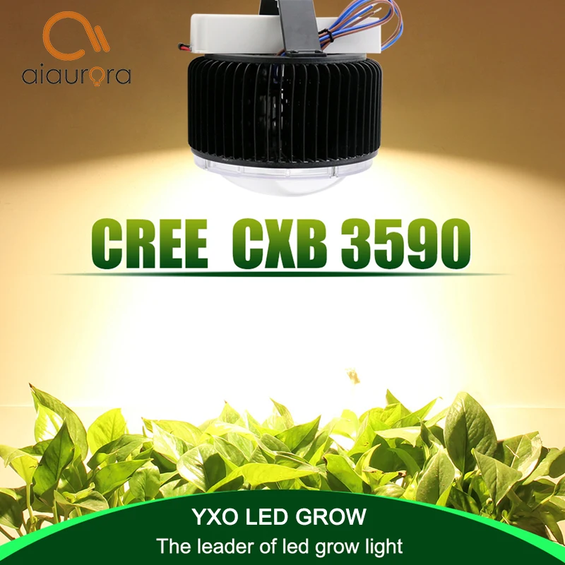 Новое поступление оригинального светодиодного грув-светильника Cree Cob CXB3590 CXB3070 100 Вт полного спектра 3500K для гидропоники, медицинских помещений, вегетационных растений и цветов