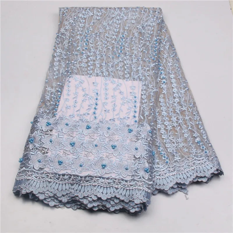 New arrival african beaded lace high quality embroidery french fabric wholesale white bridal for dress MJKY2697 | Дом и сад