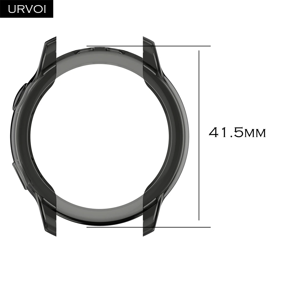 URVOI чехол для Galaxy watch Active/42 мм/46 мм ТПУ Чехол протектор Кристальные цвета Рамка Тонкий подходит ультра тонкий противоударный бампер