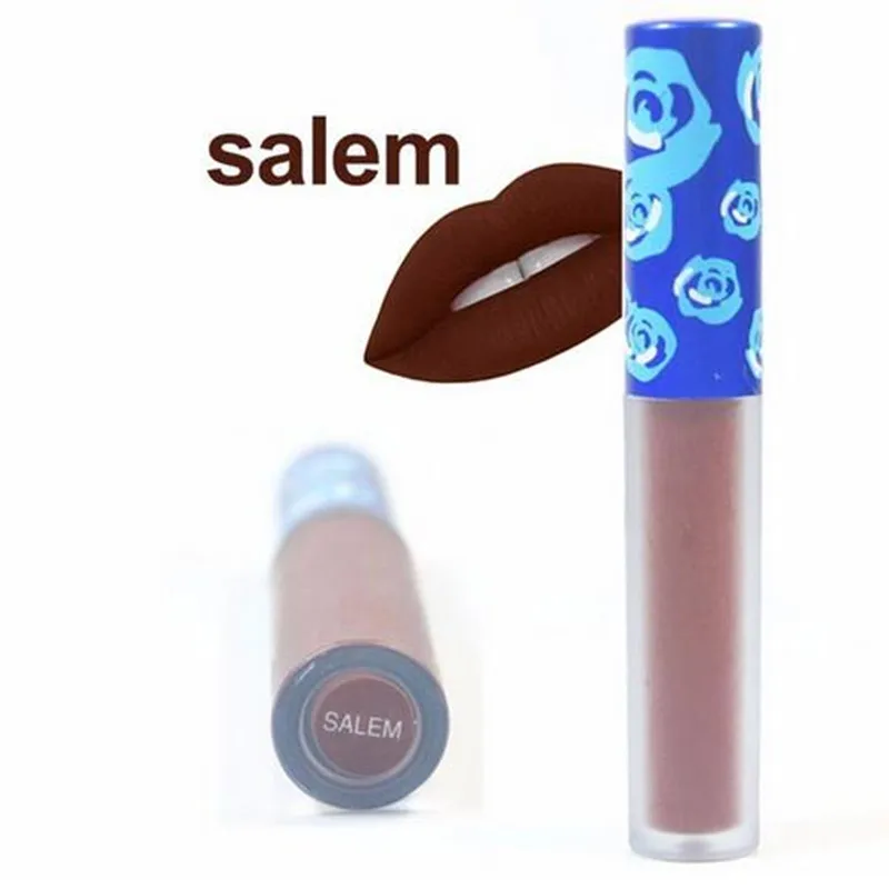 salem Абсолютно новая матовая губная помада beauty Batom, стойкая губная помада, красный, матовый, жидкий, водостойкий макияж, 12 цветов, блеск для губ, косметика - Цвет: salem