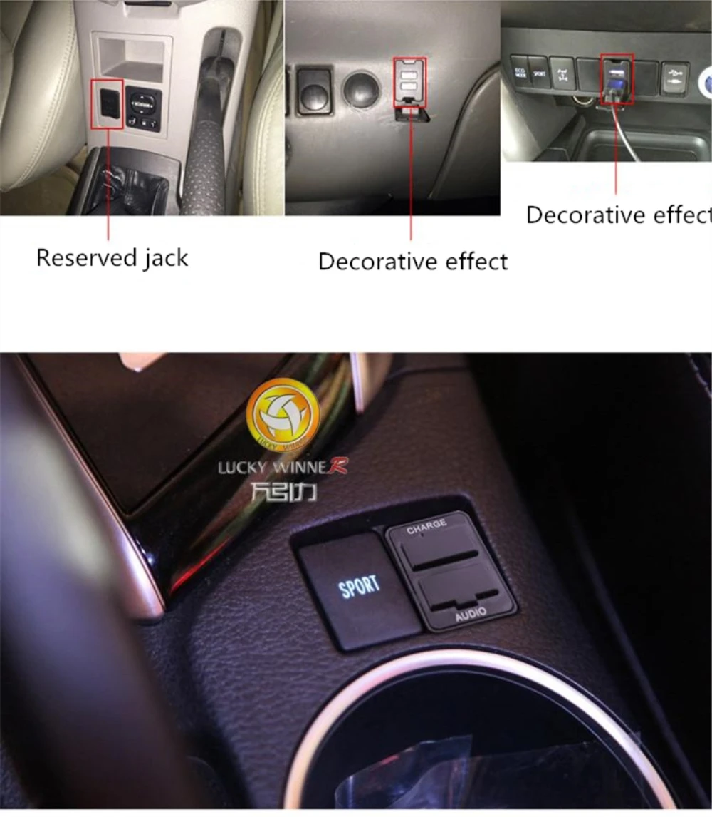Двойное зарядное устройство USB, порт Интерфейс для автомобилей ISUZU пустой переключатель отверстие аксессуар 2.4A для мобильного телефона Быстрая зарядка
