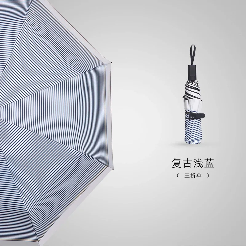 Simanfei 2019 New Arrival Ultra-light Umbrella For Adults Anti-UV Five-folding Parasol Pocket Navy Style Windproof Umbrellas | Дом и сад