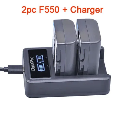 2 F550 n Charger NP-F550 NP-F570 NP-F960 NP-F970 литий-ионная аккумуляторная батарея+ ЖК-дисплей двойной Зарядное устройство для sony NP F570 F970 F530 CCD-SC55 CCD-TRV8 DCR-TRV9 CCD-TR3 - Цвет: 2 F550 n Charger