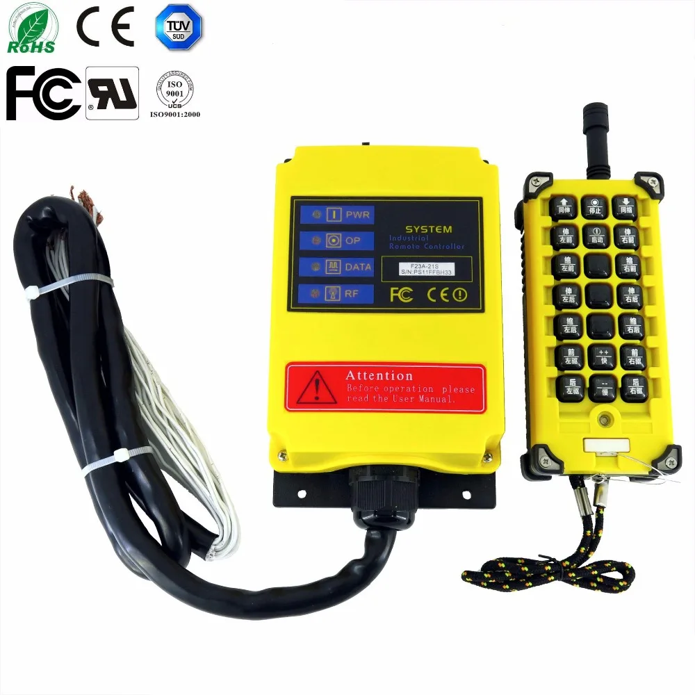

Grain loader 220V AC 1 Speed 1 Transmitter 21 Channels Hoist Crane Industrial Truck Radio Remote Control System Controller