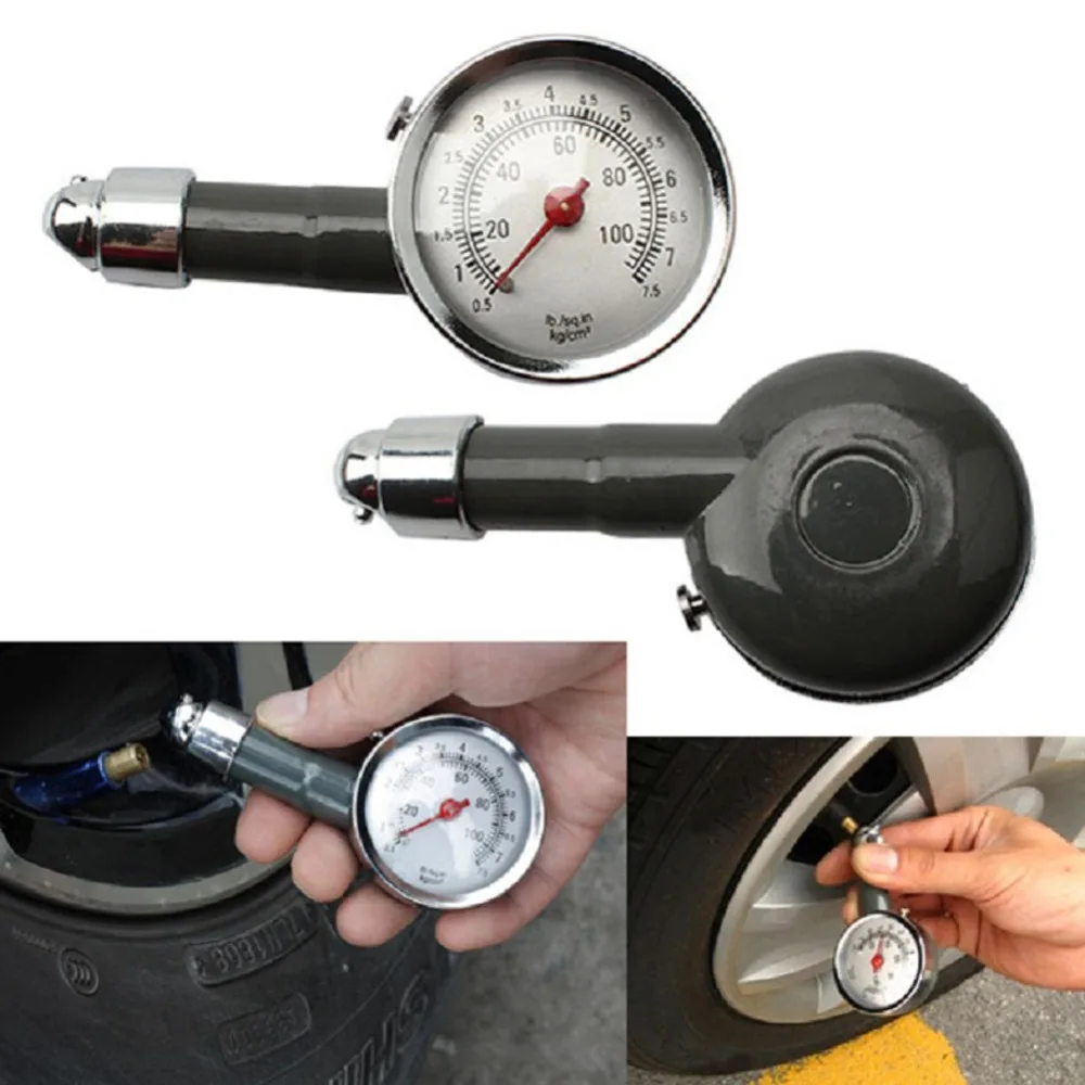 Auto Metal Truck Racing Car Tire Air Pressure Gauge Automobile Tyre Meter Vehicle Tester Monitoring System Measuring Tool Tyres |