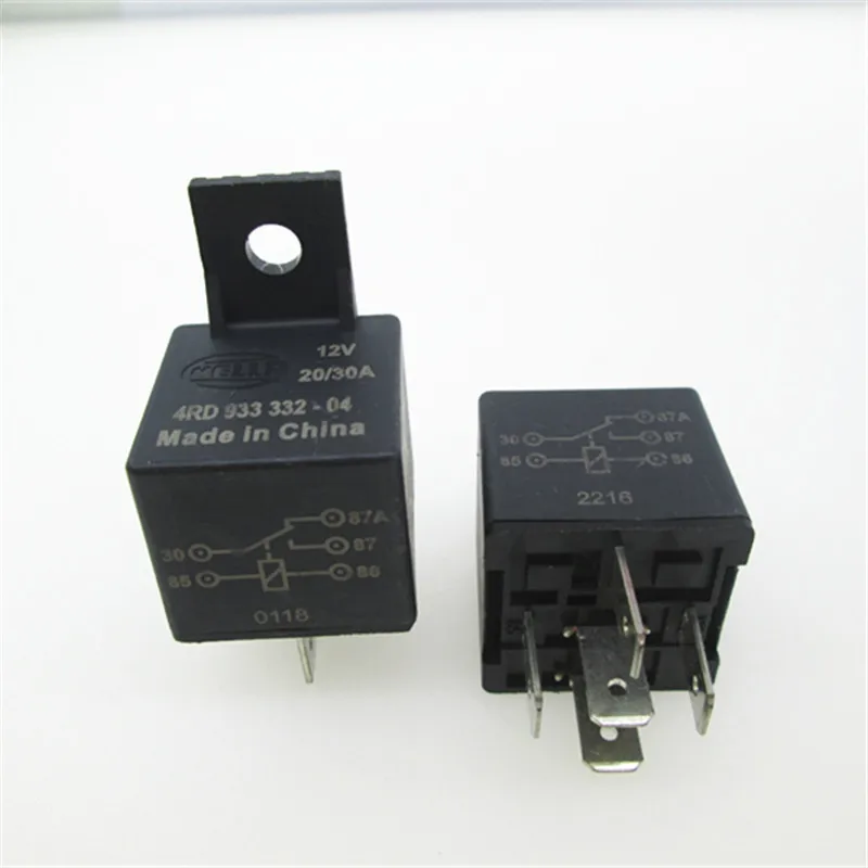 

CAR auto 12V relay 4RD 933 332-04 12V 4RD933332-04 12V 4RD-933-332-04 12V 12VDC DC12V 20A / 30A 5PIN