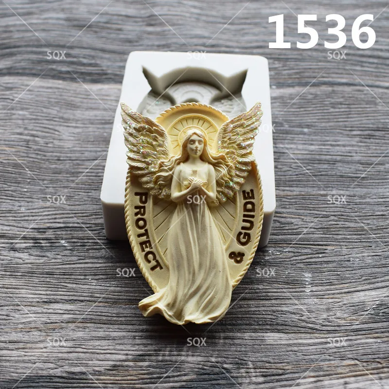 Love Angel силиконовая форма, инструмент для украшения торта, форма для шоколада, форма для помадки 1534-37