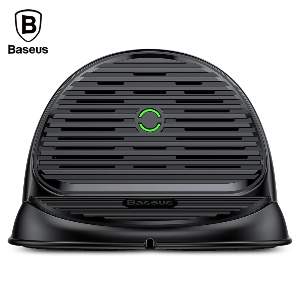Baseus Desktop QI Беспроводной Зарядное устройство 10 Вт рассеивающий вентилятор быстрой