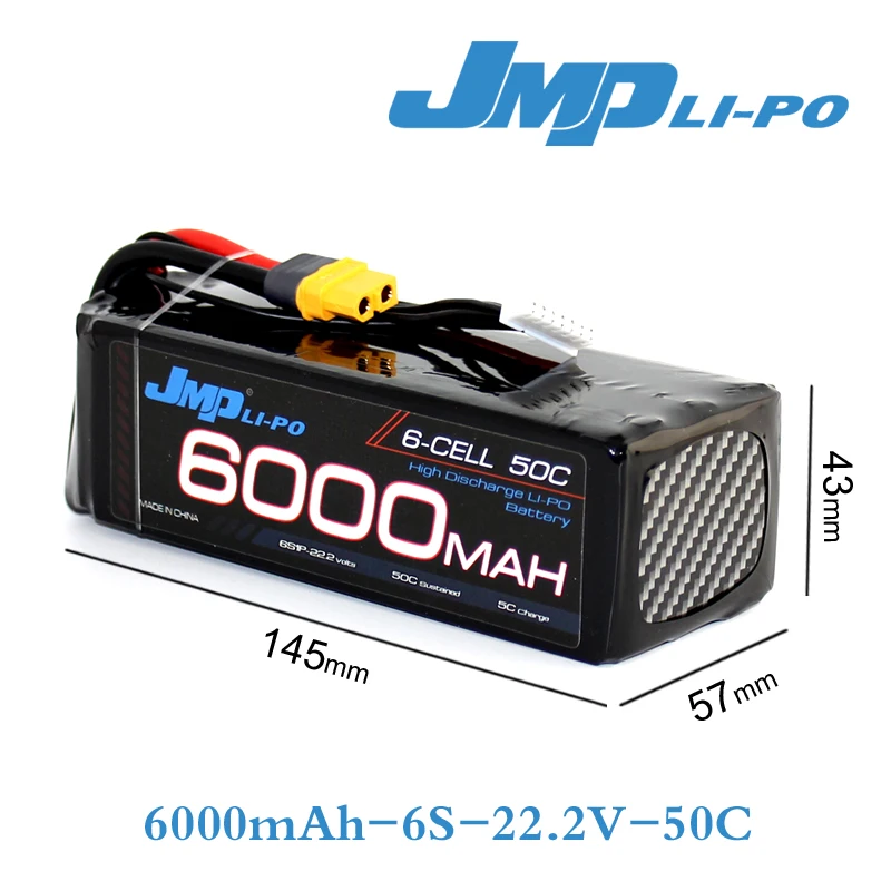 2 шт. JMP Lipo батарея 6S 6000mAh 22 V аккумулятор 50C для вертолетов RC модели akku литий