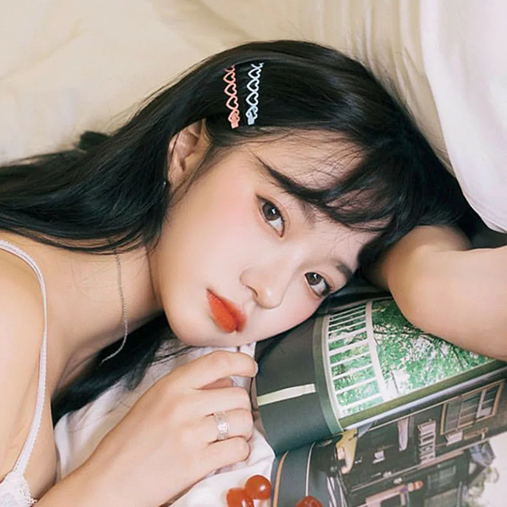 Новинка 10 шт. длинные заколки для волос с большим сердцем женщин и девочек