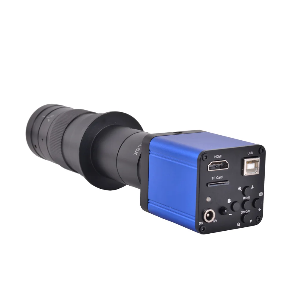 HD микроскоп камера 16 МП HDMI USB цифровой промышленный видео объектив 180X C mount 60