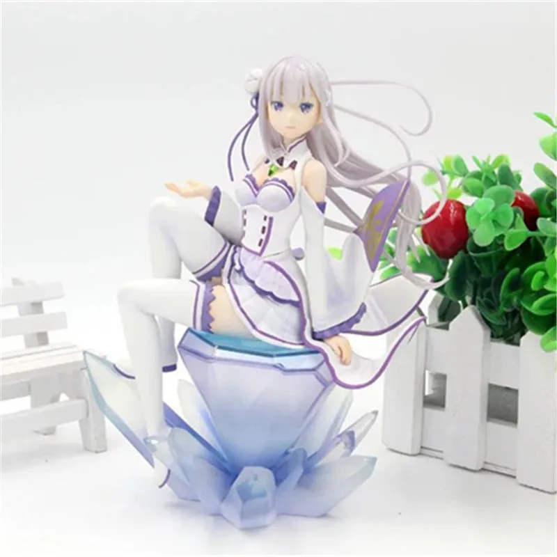 Re: жизнь в другом мире от нуля серебряные волосы половина эльфа Эмилия 1/8 ПВХ