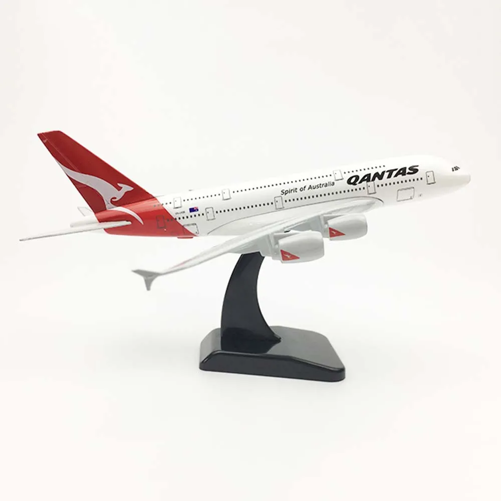 20 см самолет Airbus A380 Qantas Airways сплав модель самолета игрушки Дети подарок для