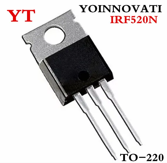 10 шт./лот IRF520N IRF520 TO-220 IC лучшее качество. | Электронные компоненты и принадлежности