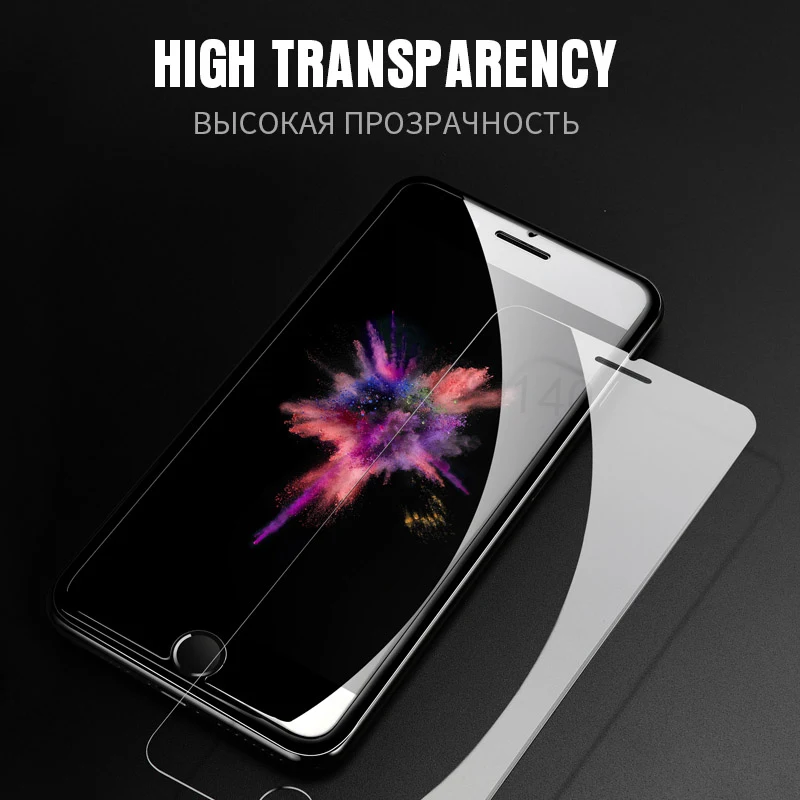 0 26 мм 9H Премиум Закаленное стекло для iphone X 8 7 6 6s Plus 2.5D Защитное 5 SE Стекло|tempered