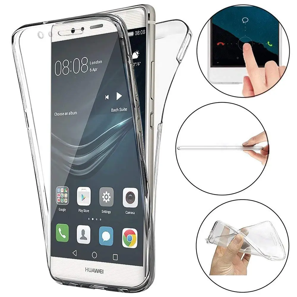 360 Full Body Case for Huawei P30 Pro P20 P10 P9 Lite P8 Mate 10 20 Nova 3E 4E 2i P Smart 2019 Silicone Soft Phone Cove |