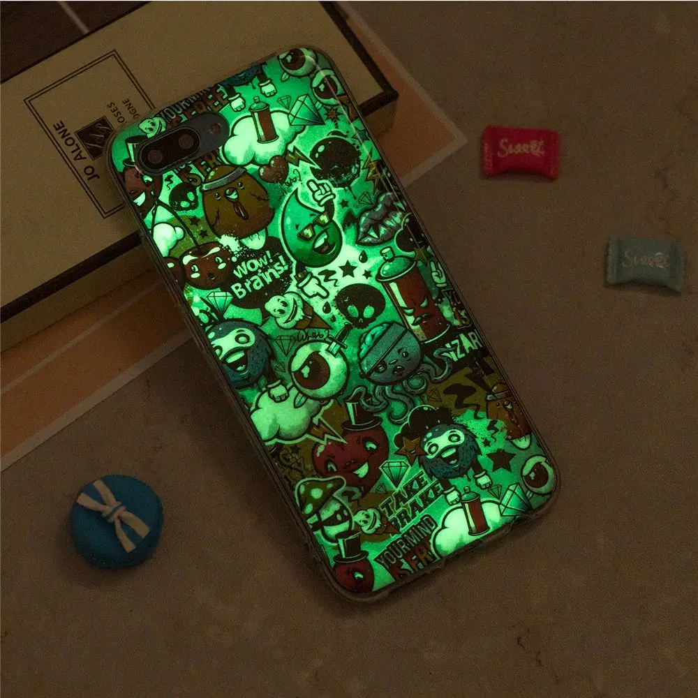 CASEWIN, светящийся чехол для телефона s, для huawei Honor 10, чехол, силиконовый, ультра тонкий, мягкий, ТПУ, флуоресцентный чехол для huawei Honor 10, чехол - Цвет: 03