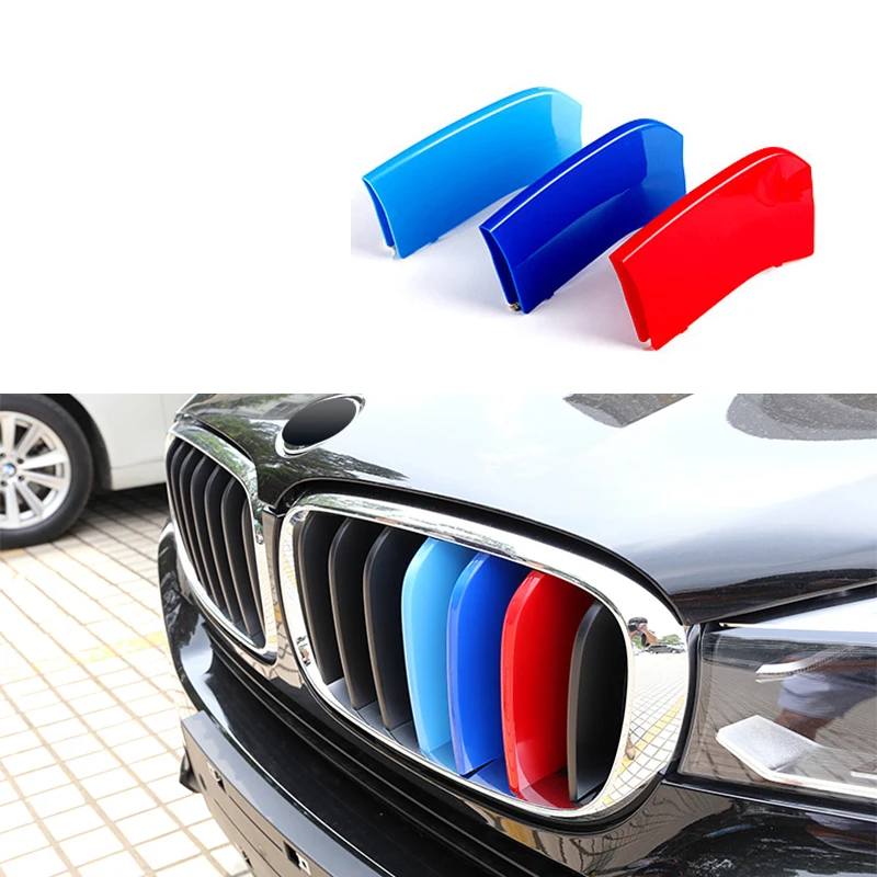Автомобильный Стайлинг наклейки на переднюю решетку радиатора для BMW X5 E53 E70 F15 G05 X6