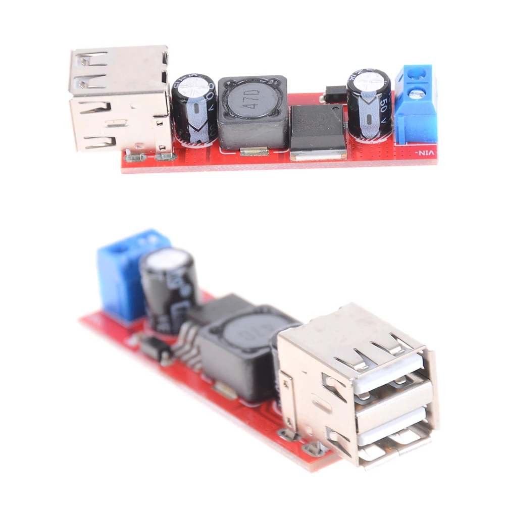 

1PCS DC 6V-40V To 5V 3A Double USB Charge DC-DC Step-down Converter Module