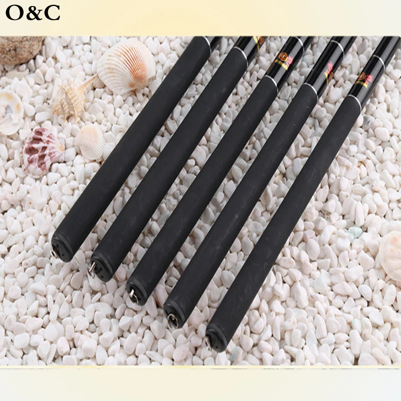 7.2 M Flexible Telescopic Carbon Fishing Rod Over Hard Stainless Steel Guide Ring Fly Spinnin Pole Set | Спорт и развлечения