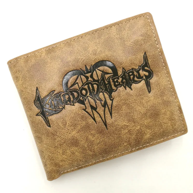 Японский аниме/игра Kingdom Hearts Mark кошелек из искусственной кожи цвета хаки