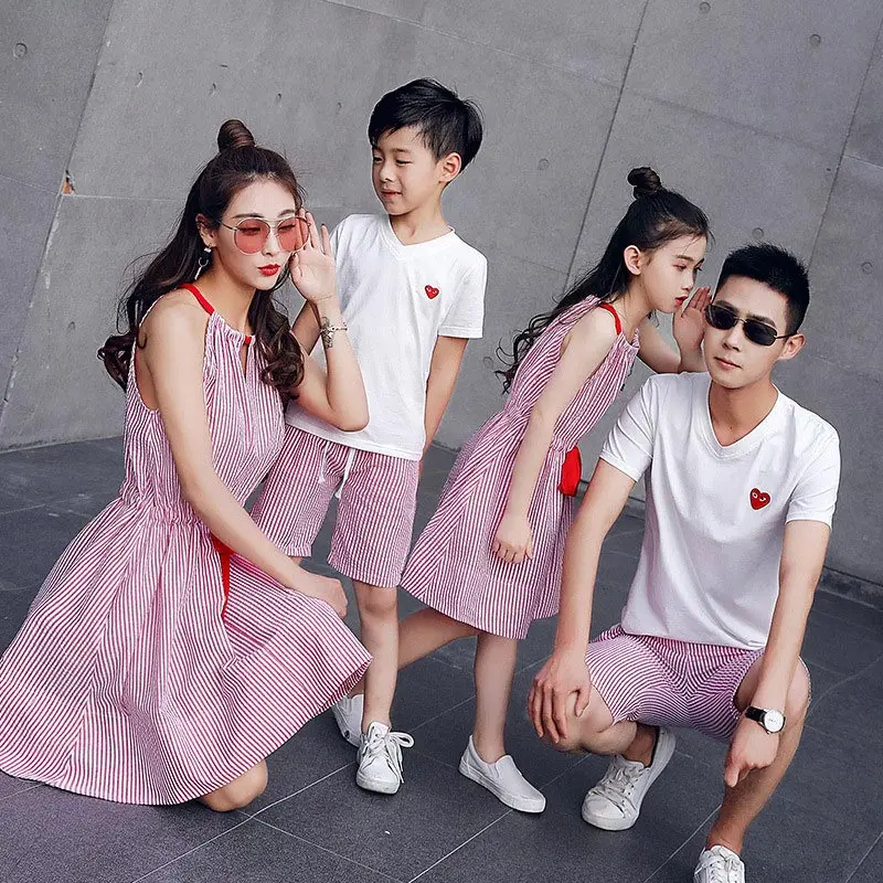 Наборы для семьи Детская одежда вечеринки мать и дочка платья женщин девушек