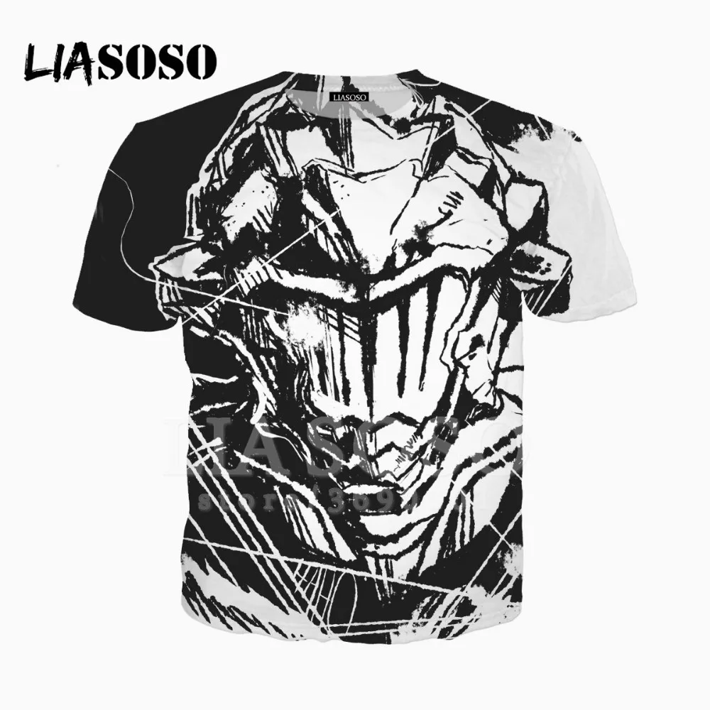 LIASOSO 3D принт для женщин и мужчин аниме Goblin Slayer футболка Летняя хип хоп пуловер с