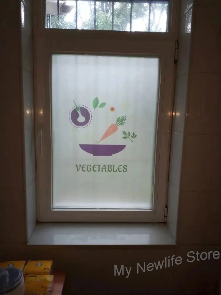 Статическое цепляющее кухонное окно Пленка стеклянная наклейка на заказ размер витражное окно конфиденциальности наклейка раздвижная офисная дверь украшение дома