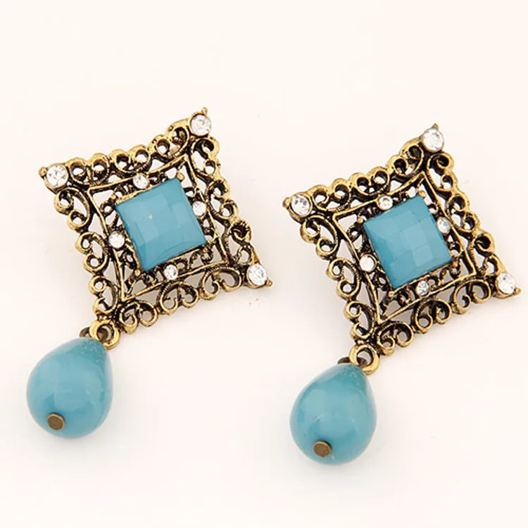 Европейских и Американских ретро флэш кристалл ювелирных богемной серьги