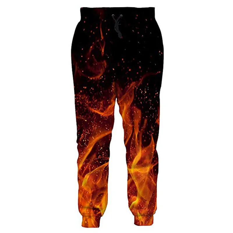 Крутые спортивные штаны Ice Fire повседневные эластичные для фитнеса свободные в