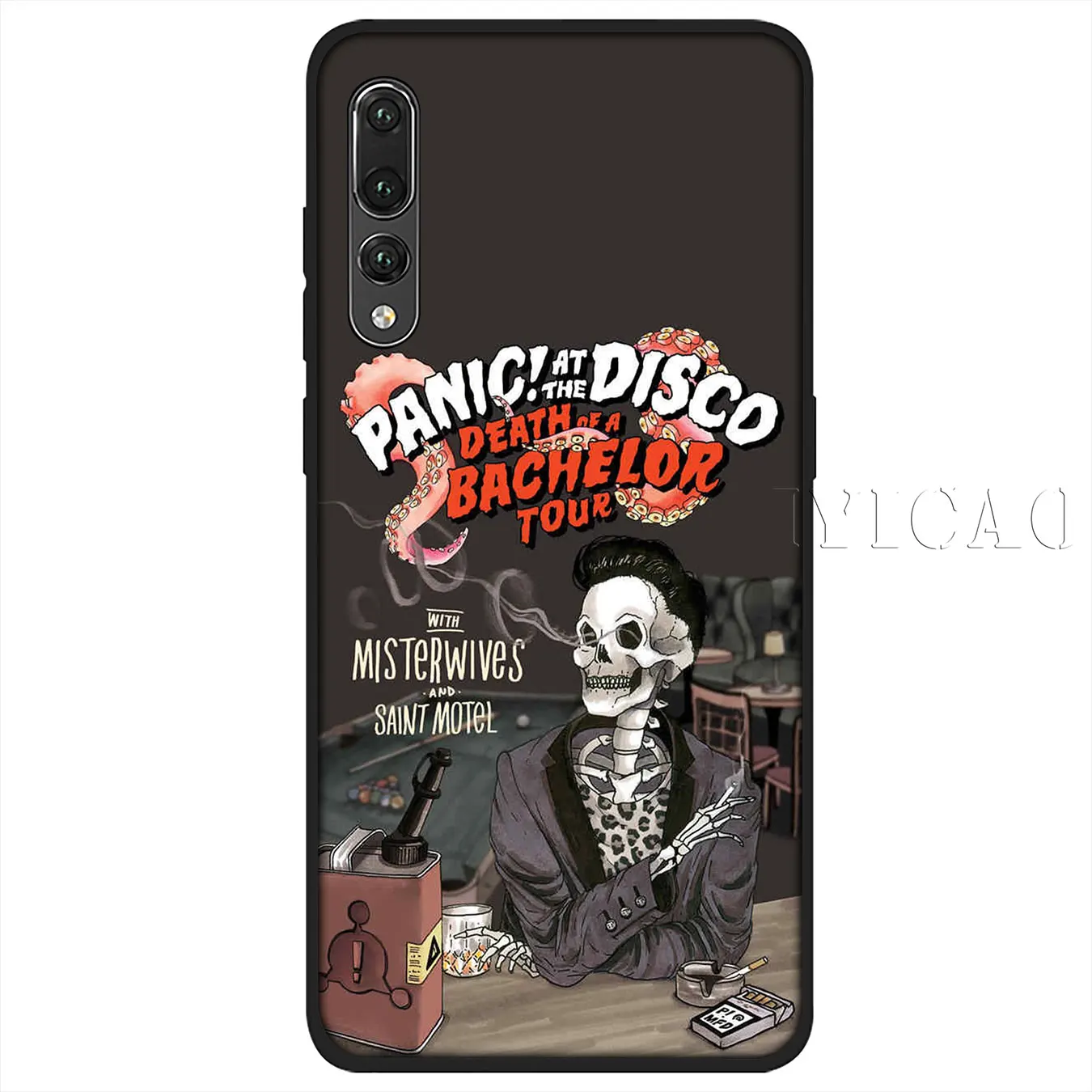 IYICAO Panic At The Disco Pattern Soft Silicone Case for Huawei P30 P20 Pro P10 P9 P8 Lite Mini 2017 2016 2015 P smart Z 2019 |