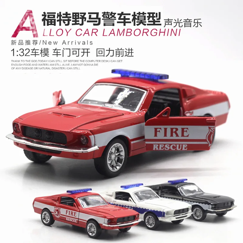 Модель автомобиля из литого сплава детская Автомобильная игрушка mkd3 Ford Mustang GT Cop