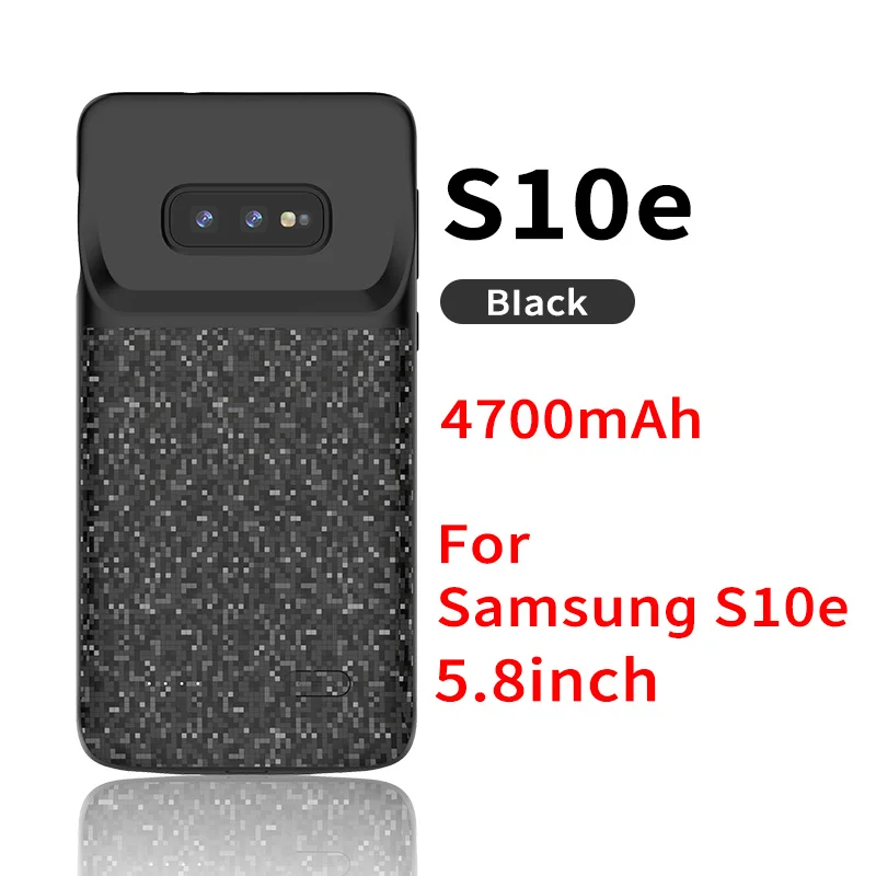 Gagaking 4700/5200 мАч Внешний аккумулятор чехол для samsung Galaxy S9/S9 Plus S8/S8 Plus ltra тонкий резервный банк питания зарядное устройство крышка - Цвет: 4700mAh for S10e