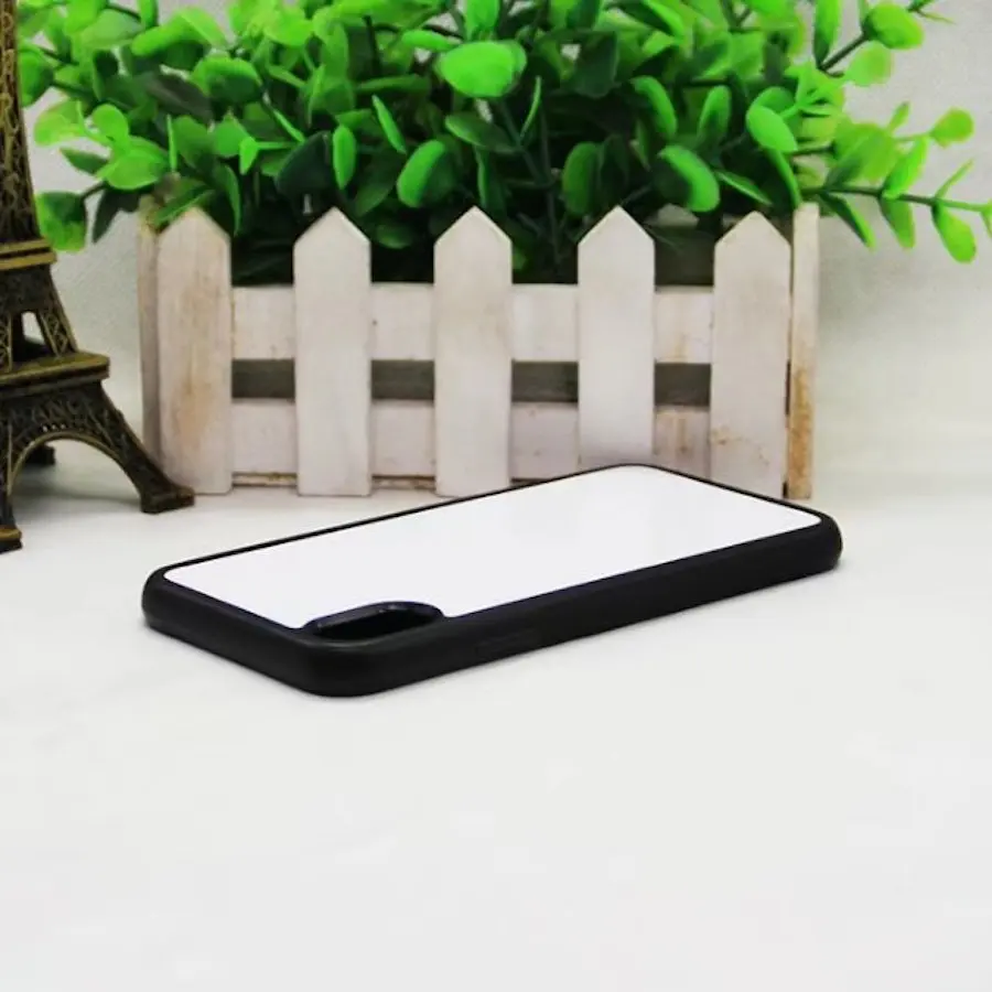 Для IPHONE X пустые 2D сублимационные ТПУ чехлы для сотовых телефонов, DIY печать резиновая задняя защитная крышка с белой металлической пластиной