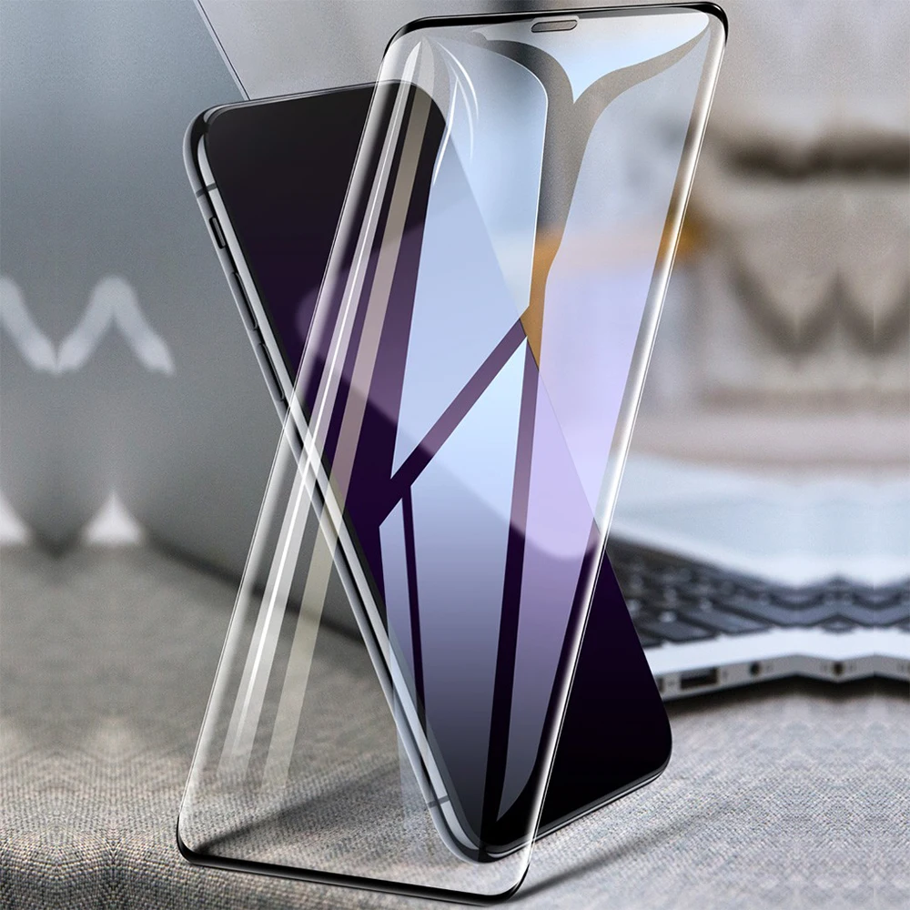 Из закаленного стекла без рамок для iphone 8 7 Plus 6 6splus X XS MAX XR Защитная пленка экрана