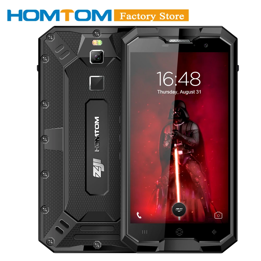 Оригинал HOMTOM ZOJI Z8 IP68 Tri proof смартфон 4G 5 0 дюйма 4250 mAh с 8 ядерным процессором 4GB 64GB